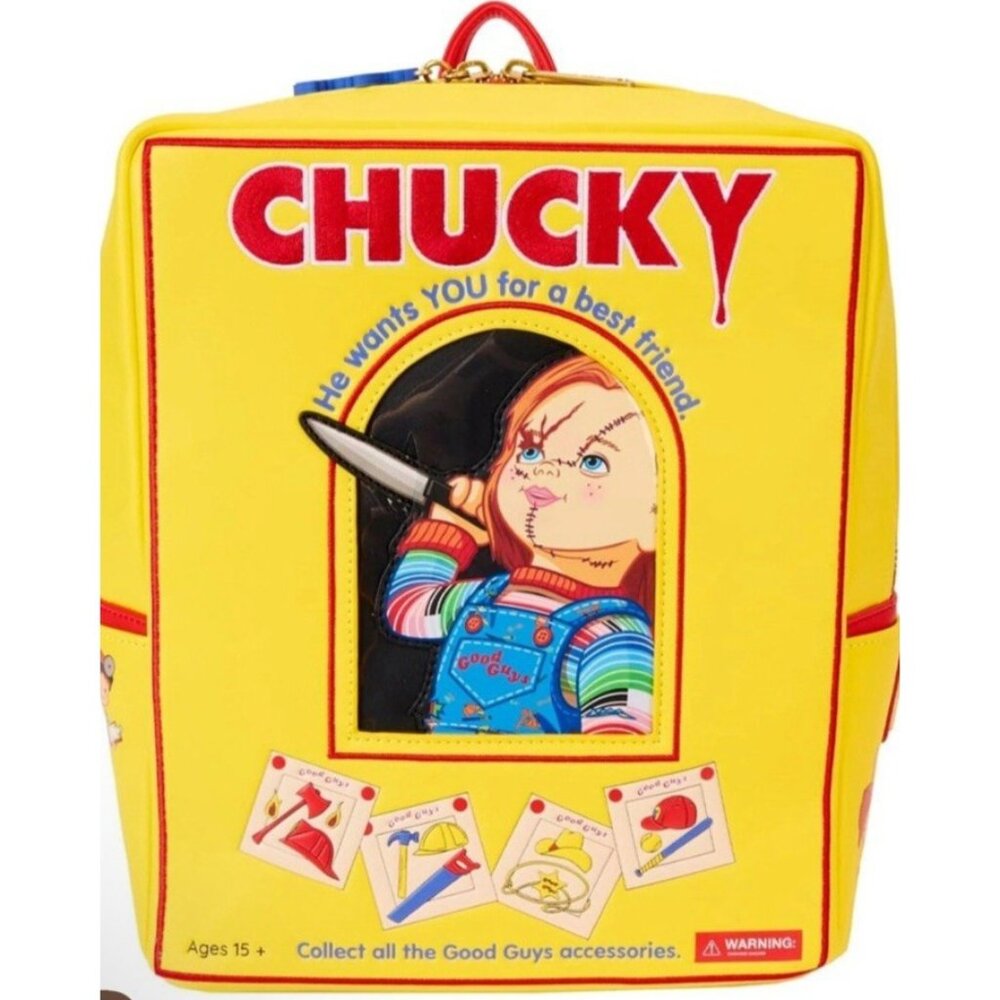 Loungefly Child's Play Chucky Good Guys Box Mini Backpack NWT